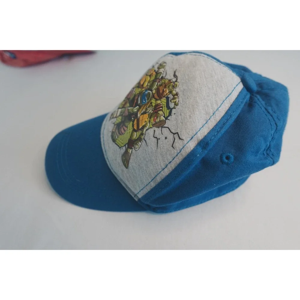 Teenage Mutant Ninja Turtles Mens‎ Trucker Hat Blue Snapback Vintage Logo Cap